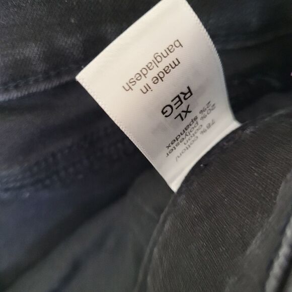 XL REG MAURICES BLACK MID RISE STRETCH 5 POCKET CURVY JEANS - Picture 9 of 10